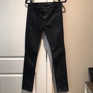 Black Uniqlo Straight leg Mid-rise Skinny Jeans